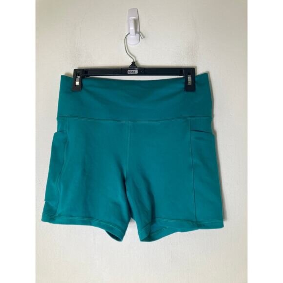 Athleta Jewel Tone Biker Shorts Sz L - Picture 1 of 2